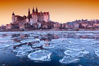 Meissen sur l'Elbe en hiver