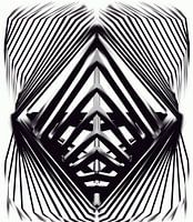 Abstraktes Schwarz-Weiß