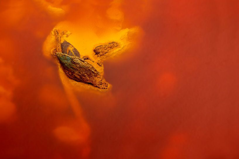 Abstraktes Bild des Rio Tinto, Spanien von Adelheid Smitt