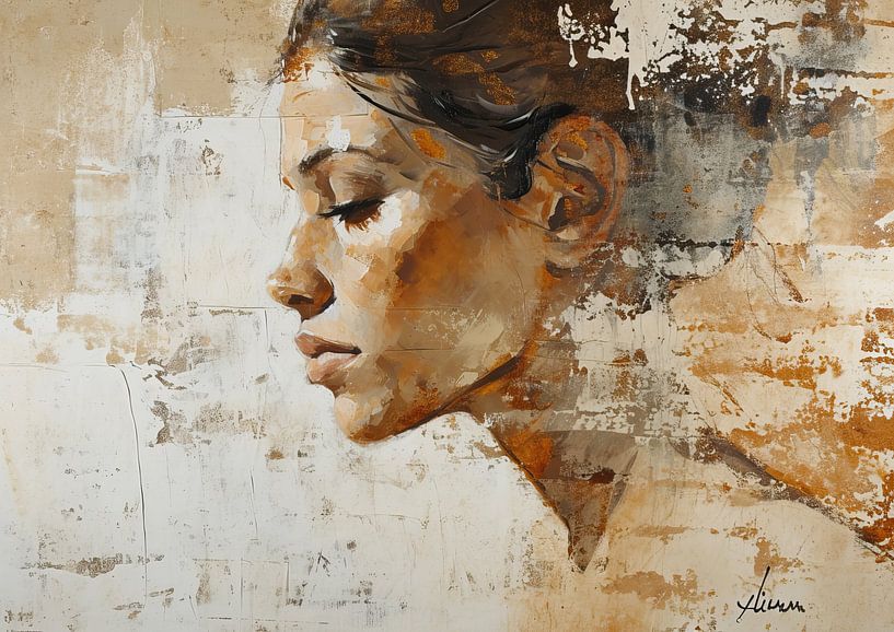 Modernes Porträt | Reflexion von ARTEO Gemälde