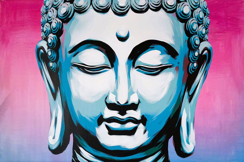 Buddha-Porträt in der Pop-Art von Imperial Art House