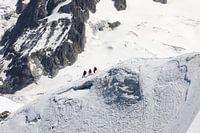 Bergbeklimmers op de Mont Blanc 