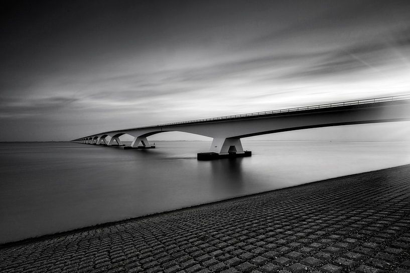 Zeeland bridge, the longest bridge in the Netherlands, in the Dutch province of Zeeland by gaps photography