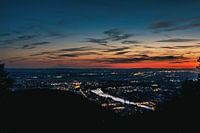 Coucher de soleil à Heidelberg