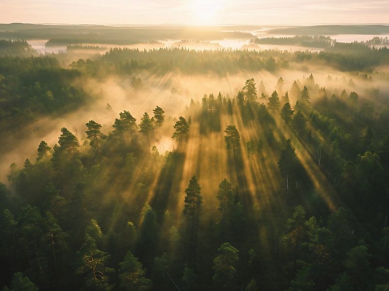 Sky view of autumn colours by fernlichtsicht