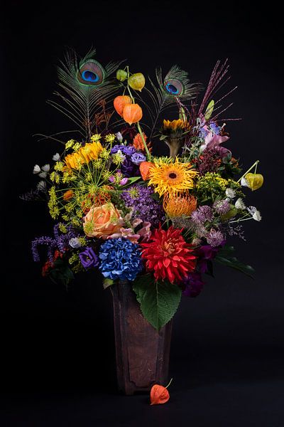 Bouquet "bonheur coloré par Marjolijn van den Berg