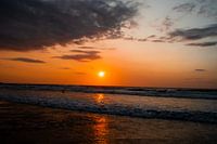 Coucher de soleil sur la mer du Nord