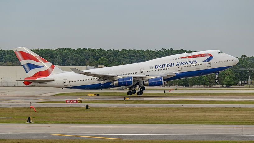 Take-off British Airways Boeing 747-400. by Jaap van den Berg