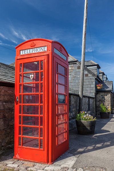Cabine téléphonique au Jamaica Inn, Bodmin Moor, Cornouailles par Christian Müringer