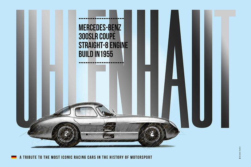 Mercedes Uhlenhaut Coupé, 300SLR par Theodor Decker