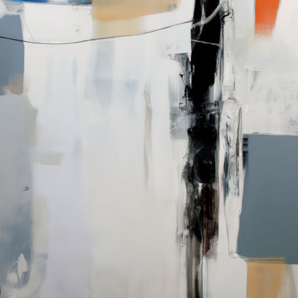 Modern abstract schilderij &quot;Feeling blue&quot; van Studio Allee