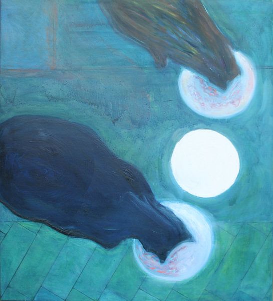 Drinkende katten by Marc Otte