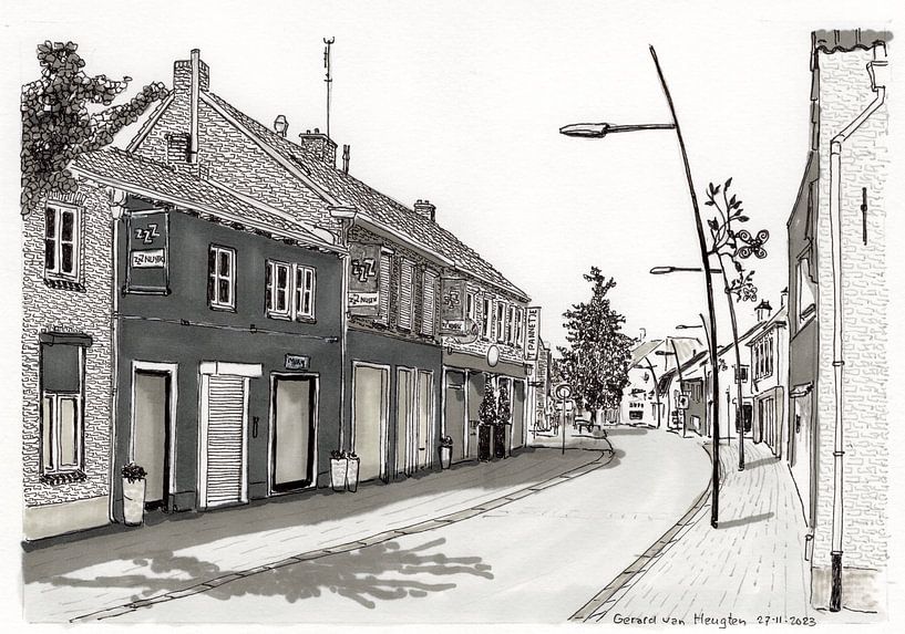 sfeertekening van Gerard van Heugten