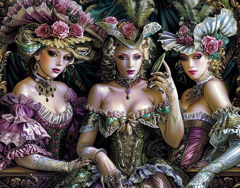 malerische digitale Kunst Frauen von Egon Zitter