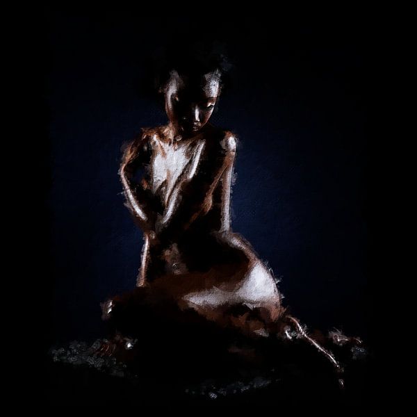 Black goddess (painting) by Art by Jeronimo