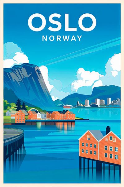 Oslo, Norway by Poster Art Shop