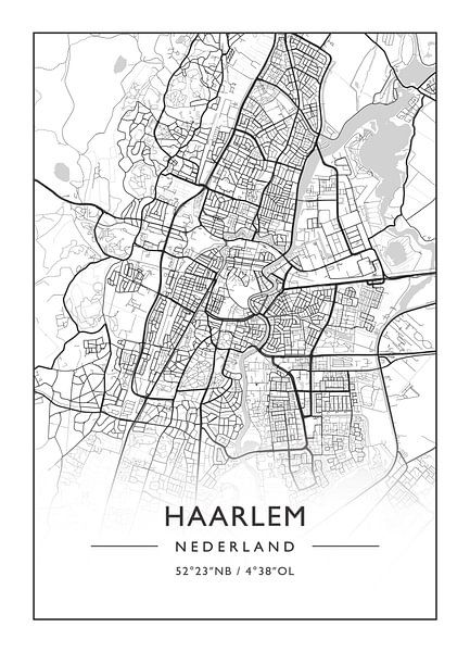 Map of Haarlem | City maps by Posters & Prints