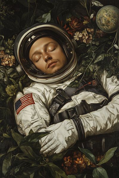 Schlafender Astronaut von Computer Dreams