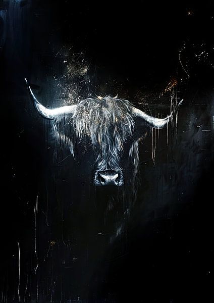 Bemalung von Highland Beef von Kunst Laune