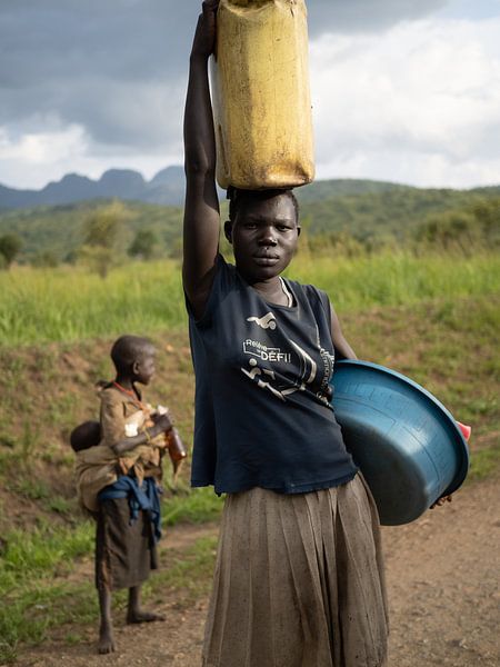 Porträt von Kindern in Uganda von Teun Janssen