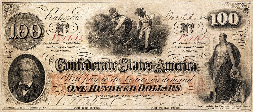 Alte 100-Dollar-Note von Martin Bergsma