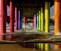 Stormachtige pier van Scheveningen