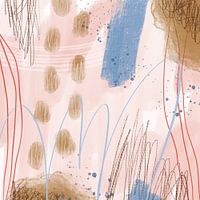 Pretty Pastelly, moderne abstrakte Malerei