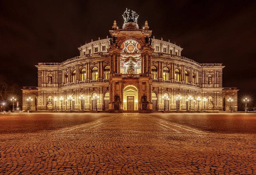 Operagebouw Semper in Dresden van Achim Thomae Photography