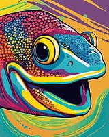 Wogende Farben: Pop Art Europäischer Aal