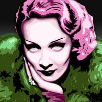 Marlene Dietrich Pop Art Portrait