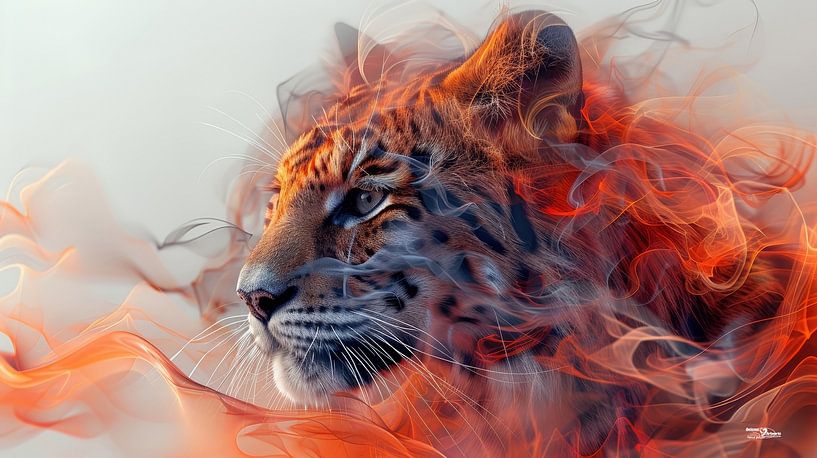 Alkoholtinte - Tiger von Gelissen Artworks