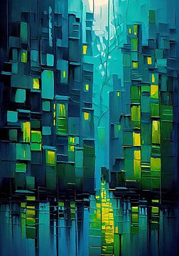 Urban puzzle (Intriguing urban landscape) by Color Square