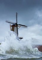 Sturm auf der Oranjemolen in Zeeland