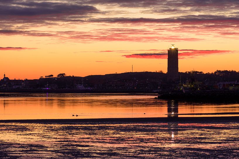 Silhouette avec le phare de Brandaris par Albert Wester Terschelling Photography