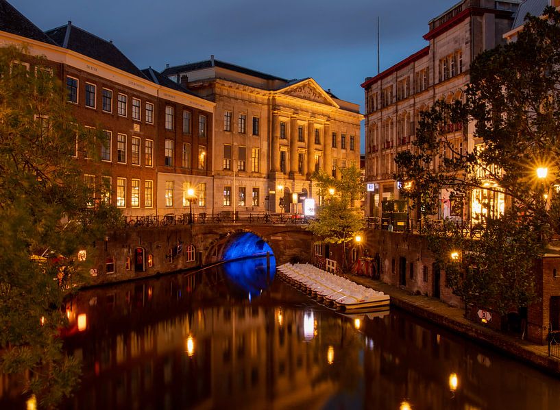 Utrecht Oudegracht am Abend von By Marjolein Design