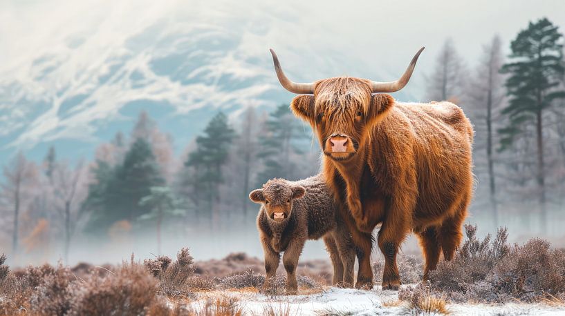 Les Highlanders écossais : La famille Highland par ByNoukk