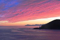 Evening sky above lighthouse