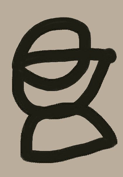 Vetgedrukte abstracte vorm van THE MIUUS STUDIO