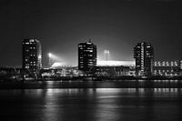 Match evening black white