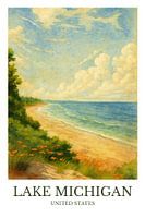 Lever de soleil mystique sur le lac Michigan&quot ;