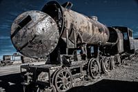 Alter Eisenbahnwaggonfriedhof.