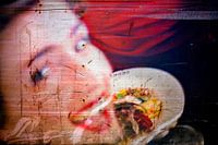 beschädigtes Porträt