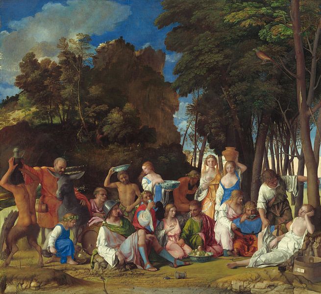 Das Fest der Götter, Giovanni Bellini und Tizian von Meisterhafte Meister