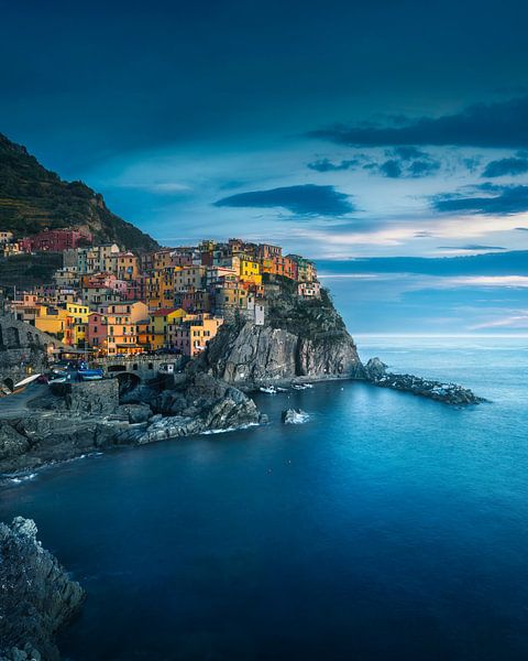 Blauer Abend in Manarola von Stefano Orazzini