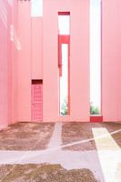 La Muralla Roja - Linienarbeit rosa