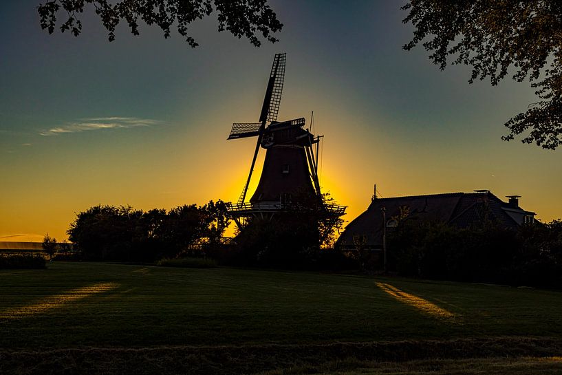 Mill de Hond near Paesens-Moddergat, Friesland by Gert Hilbink
