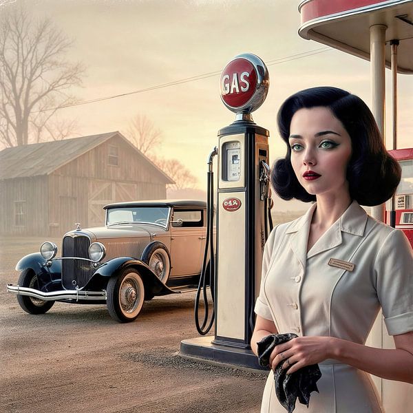 Silent Tales at the Pump by Wall Art Creations by Peter