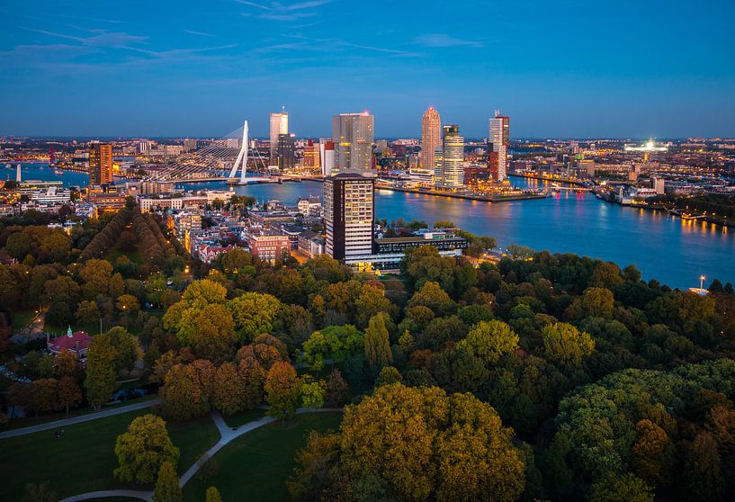 Coucher de soleil sur l'Euromast par Dennis Vervoorn