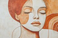 Calm Harmony Portrait in Earthy Colours