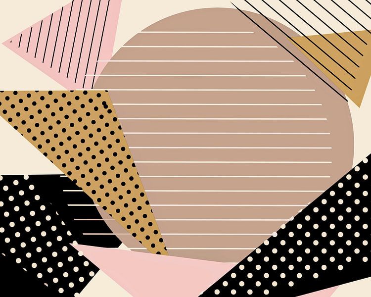 Skandinavische Retro Geometrie von FRESH Fine Art